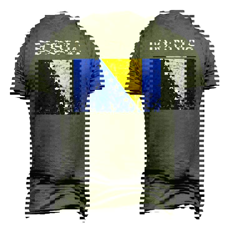 Bosnia-Herzegovina Bosnian Flag Bosnian Pride Bosnian Roots Men's 3D T-Shirt Back Print Bosnia-Herzegovina Bosnian Flag Bosnian Pride Bosnian Roots Men's 3D T-Shirt Back Print