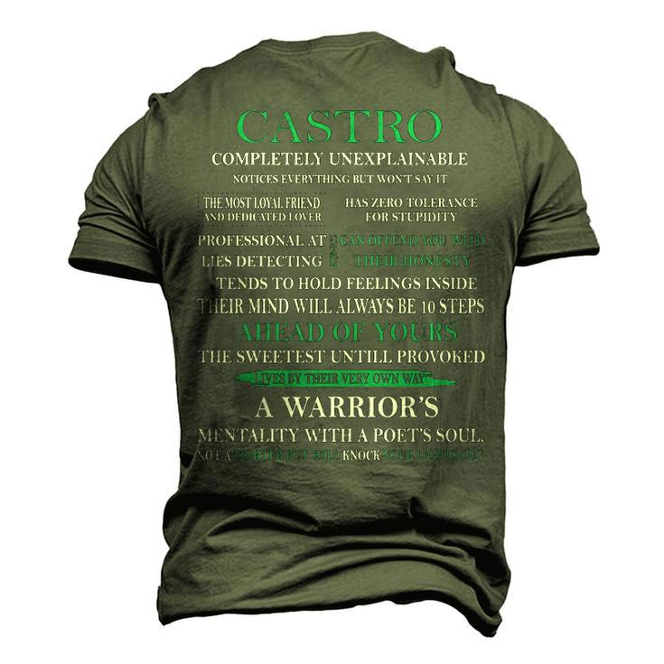 Castro Name Castro Completely Unexplainable Men's 3D T-shirt Back Print