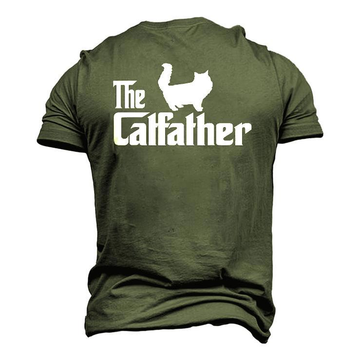 The Catfather Persian Cat Lover Father Cat Dad Men's 3D T-Shirt Back Print