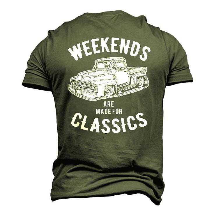 Weekend Classics Vintage Truck Men's 3D T-Shirt Back Print