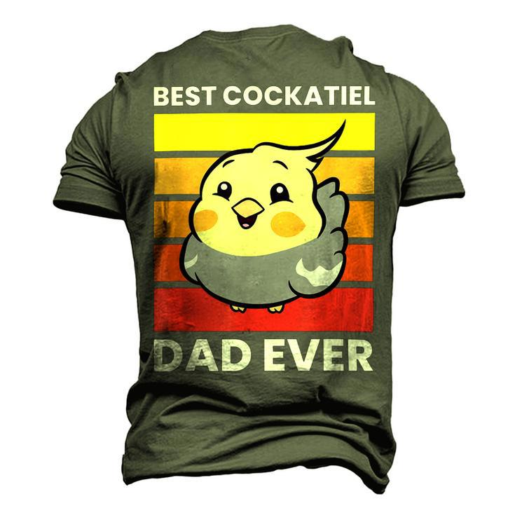 Cockatiel Papa Best Cockatiel Dad Ever Love Cockatiels Men's 3D T-shirt Back Print