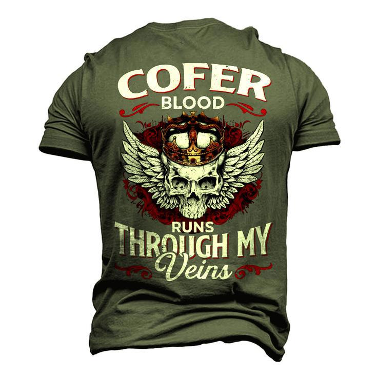 Cofer Blood Runs Through My Veins Name V2 Men's 3D Print Graphic Crewneck Short Sleeve T-shirt