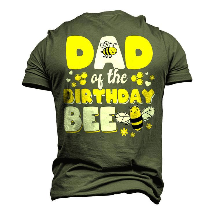 Dad Of The Bee Day Girl Party Matching Birthday Men's 3D T-shirt Back Print