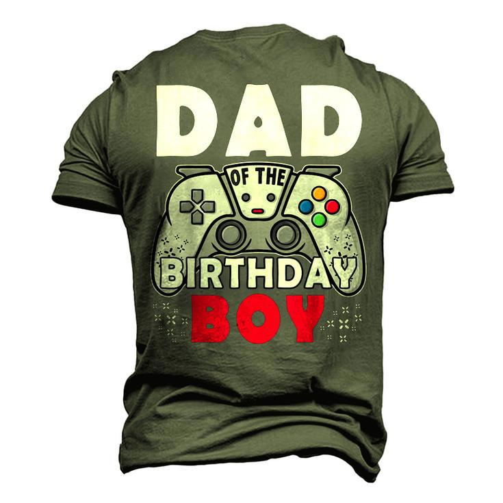 Dad Of Birthday Boy Time To Level Up Video Game Birthday Men's 3D T-shirt Back Print