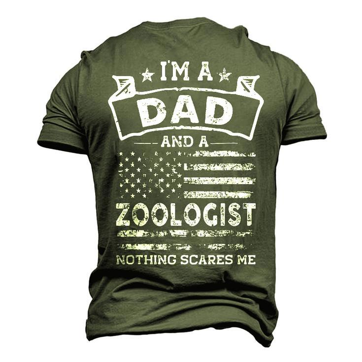 Im A Dad And Zoologist Fathers Day & 4Th Of July Men's 3D T-shirt Back Print