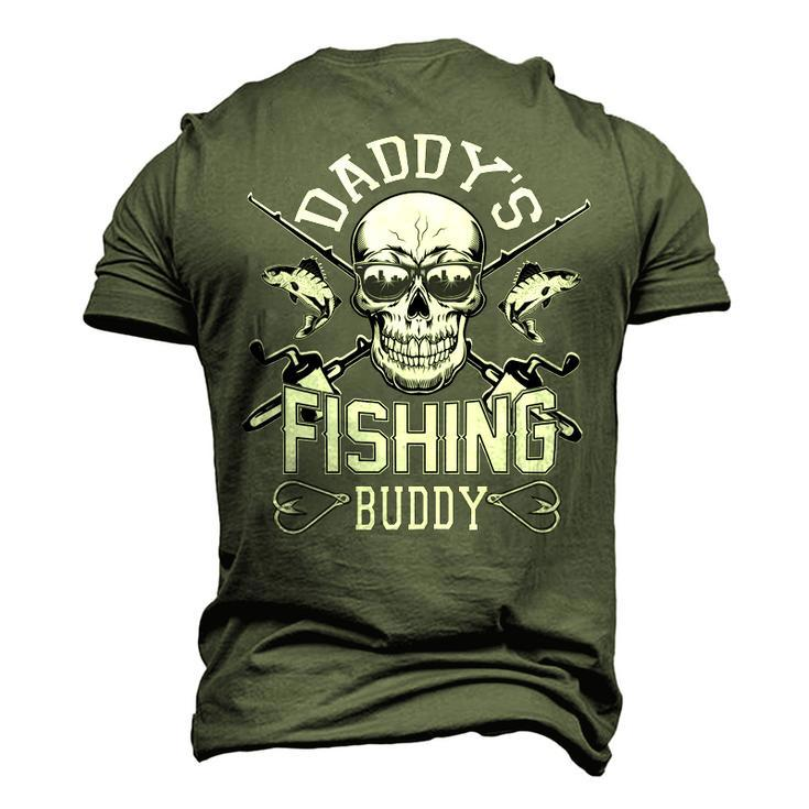 Daddys Fishing Buddy Fathers DayShirts Men's 3D Print Graphic Crewneck Short Sleeve T-shirt