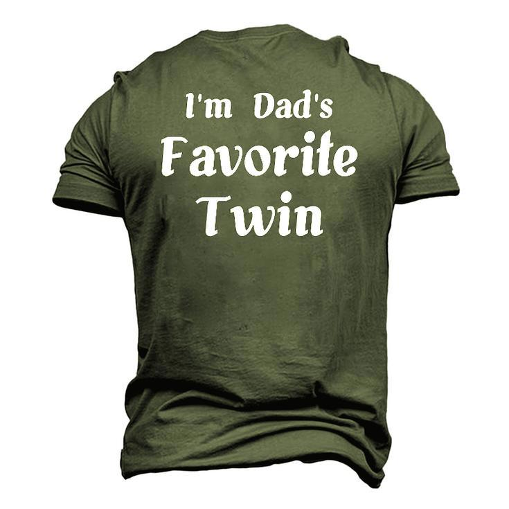 Im Dads Favorite Twin Men's 3D T-Shirt Back Print