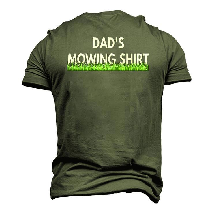 Dads Lawn Mowing Lawn Mower Men's 3D T-Shirt Back Print