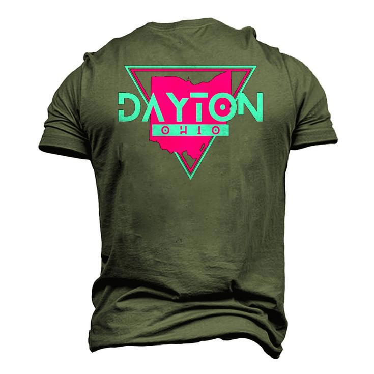 Dayton Ohio Triangle Souvenirs City Lover Men's 3D T-Shirt Back Print
