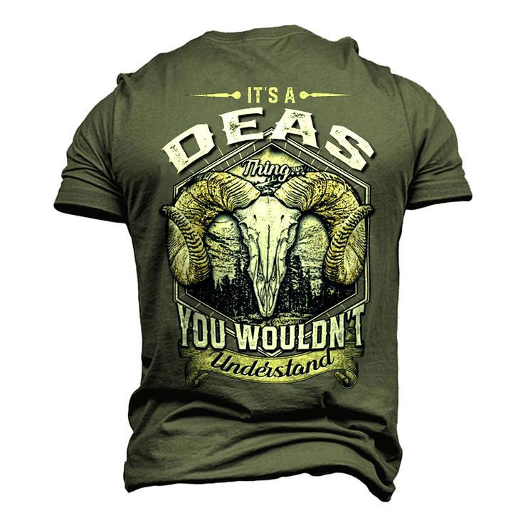 Deas Name Shirt Deas Family Name V4 Men's 3D Print Graphic Crewneck Short Sleeve T-shirt