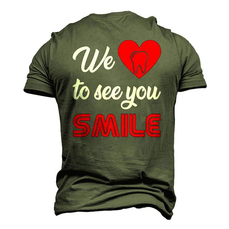 Dentist We Love To See You Smile Technician Hygienist Dental Men's 3D T-Shirt Back Print