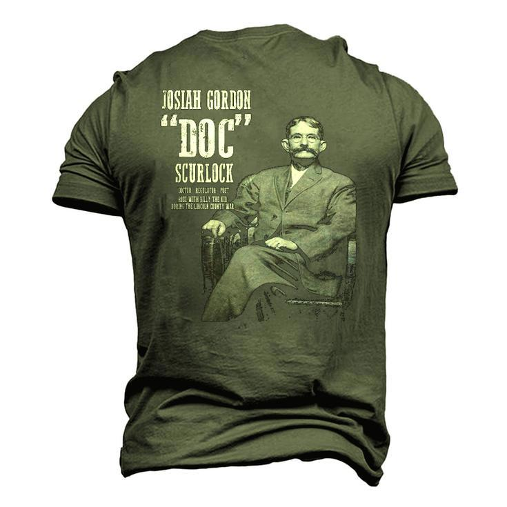 Doc Scurlock Lincoln County War Regulator Men's 3D T-Shirt Back Print