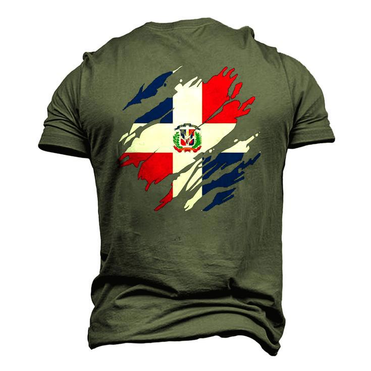Dominican Flag Dominican Republic Men's 3D T-Shirt Back Print