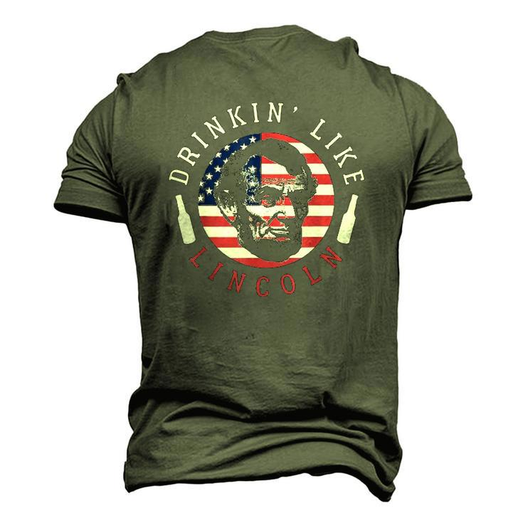 Drinkin Like Lincoln Men Women Friends Men's 3D T-Shirt Back Print