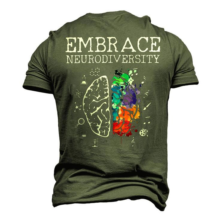 Embrace Neurodiversity Men's 3D Print Graphic Crewneck Short Sleeve T-shirt