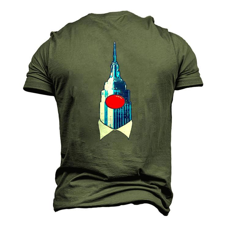 Empire State Building Clown State Of New York Men's 3D T-Shirt Back Print