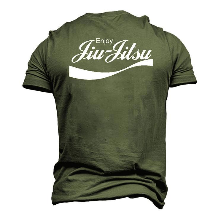 Enjoy Jiu Jitsu Martial Arts Lovers Men's 3D T-Shirt Back Print