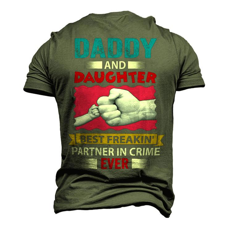Father Grandpa Daddy And Daughter Best Freakin Partner In Crime Ever 115 Family Dad Men's 3D Print Graphic Crewneck Short Sleeve T-shirt
