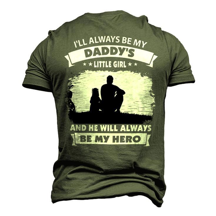 Father Grandpa Ill Always Be My Daddys Little Girl And He Will Always Be My Herotshir Family Dad Men's 3D Print Graphic Crewneck Short Sleeve T-shirt