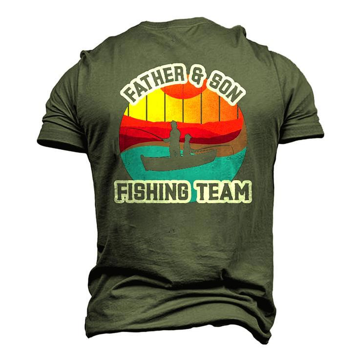 Father And Son Fishing Team Fathers Day Men's 3D T-Shirt Back Print