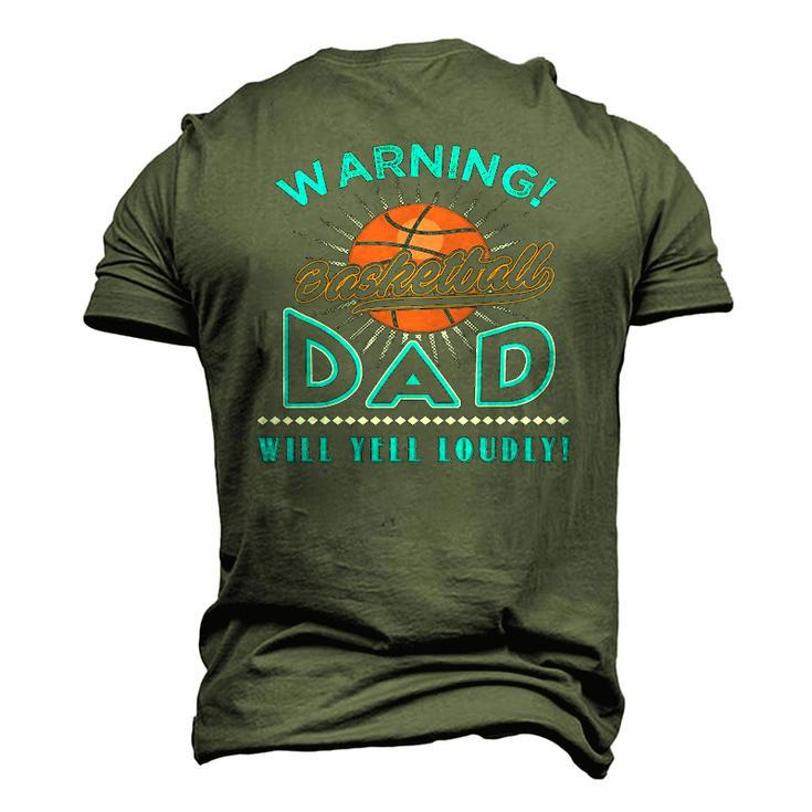 Mens Fathers Day Sport Basketball Dad Men's 3D T-Shirt Back Print