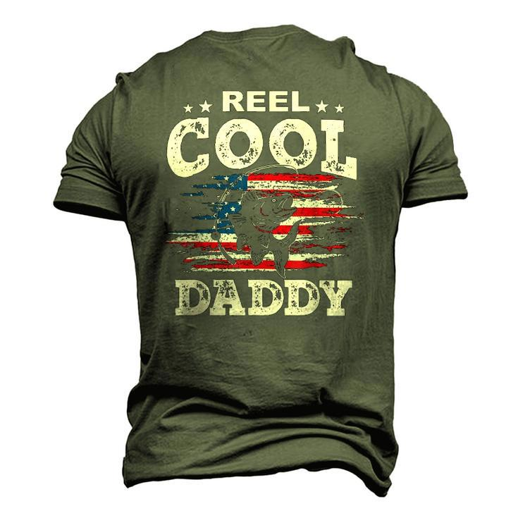 Mens For Fathers Day Tee Fishing Reel Cool Daddy Men's 3D T-Shirt Back Print