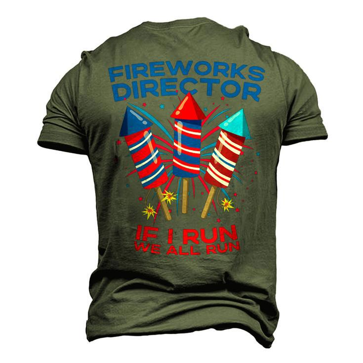 Mens Fireworks Director 4Th Of July If I Run Patriotic Men's 3D T-shirt Back Print