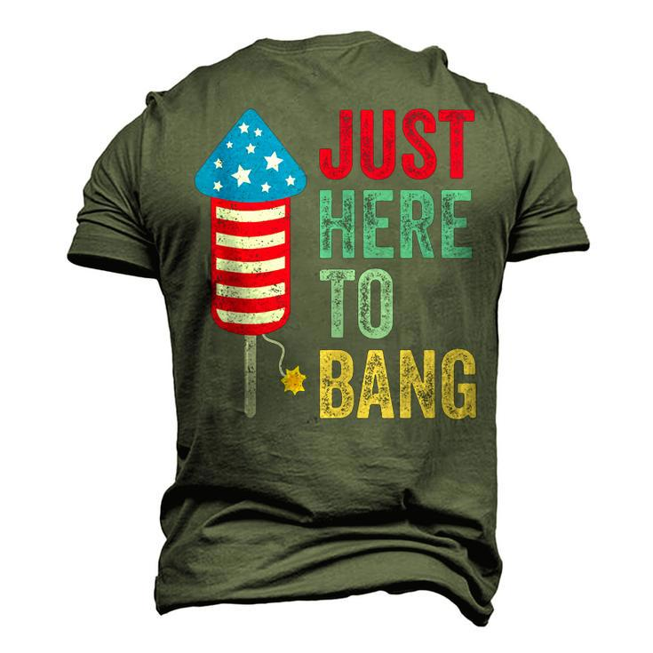 Fourth Of July 4Th Of July Im Just Here To Bang Men's 3D T-shirt Back Print
