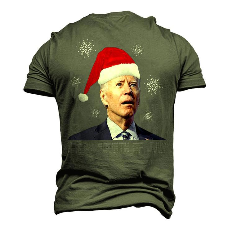 Funny Anti Joe Biden Happy 4Th Of July Merry Christmas Men's 3D Print Graphic Crewneck Short Sleeve T-shirt