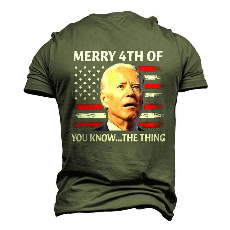 Funny Biden Independence Day Merry Happy 4Th Of July Men's 3D Print Graphic Crewneck Short Sleeve T-shirt