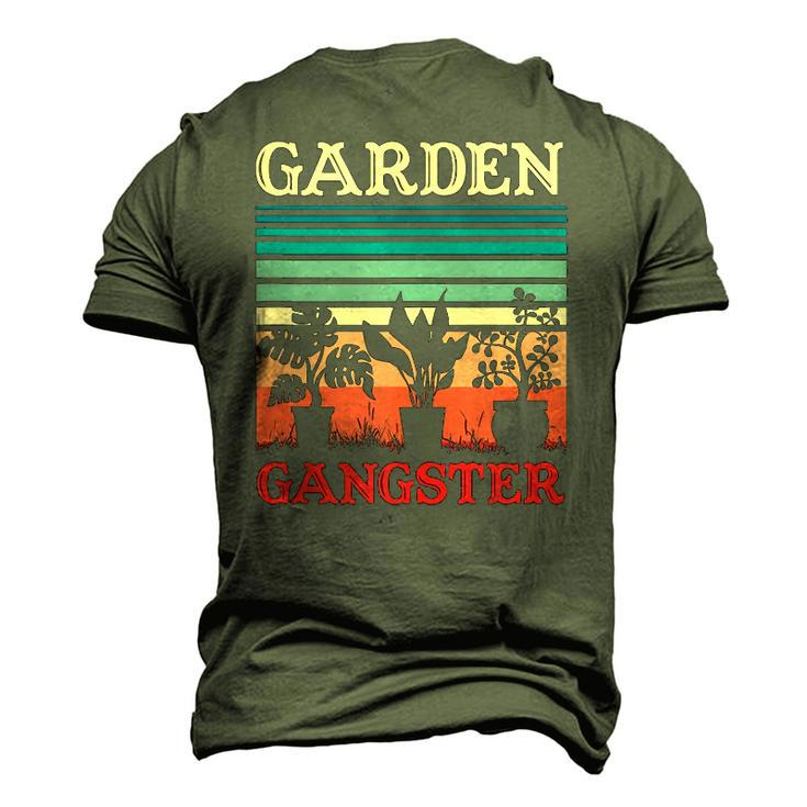 Garden Gangster Gardening Retro Vintage Men's 3D T-Shirt Back Print