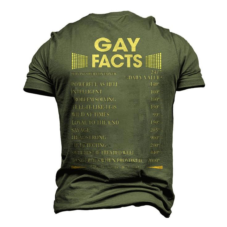 Gay Name Gay Facts Men's 3D T-shirt Back Print