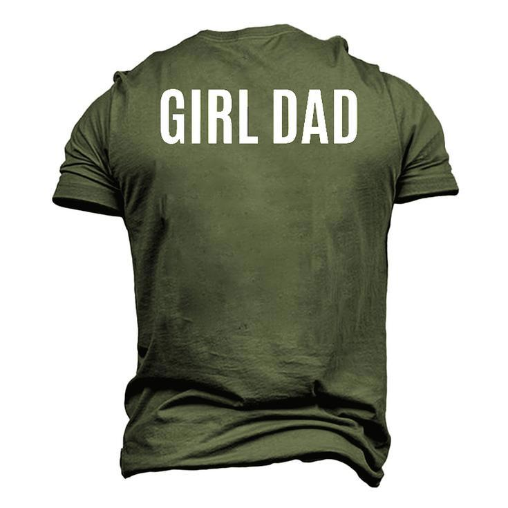 Girl Dad Fathers Day From Daughter Baby Girl Raglan Baseball Tee Men's 3D T-Shirt Back Print