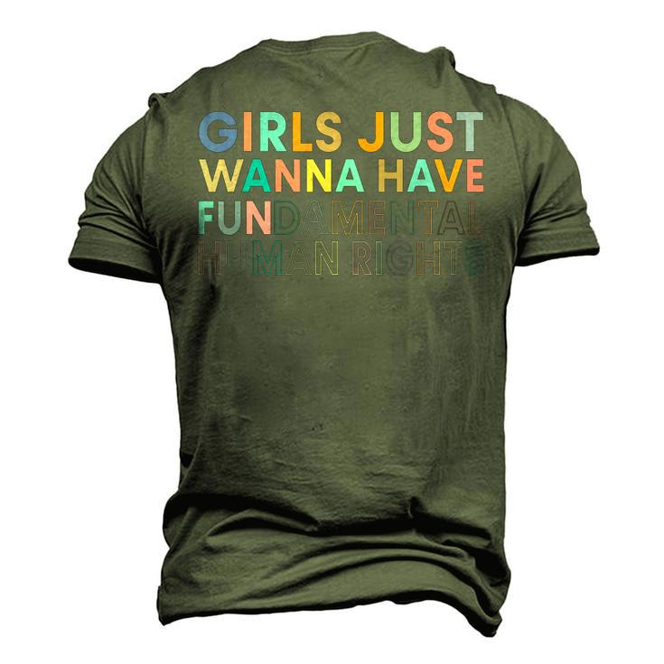 Girls Just Wanna Have Fundamental Rights V2 Men's 3D T-Shirt Back Print