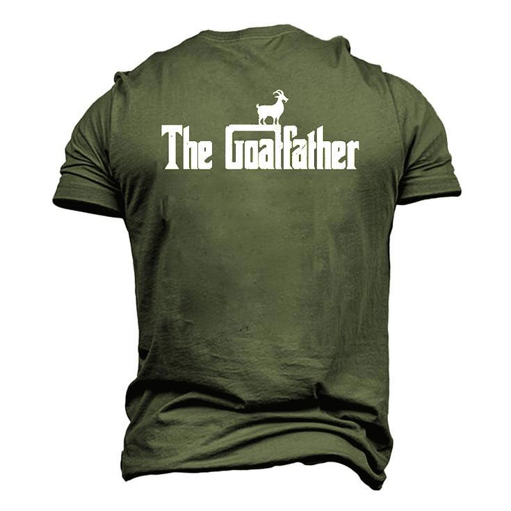 The Goatfather Goat Farm Birthday Party Supplies Men's 3D T-Shirt Back Print