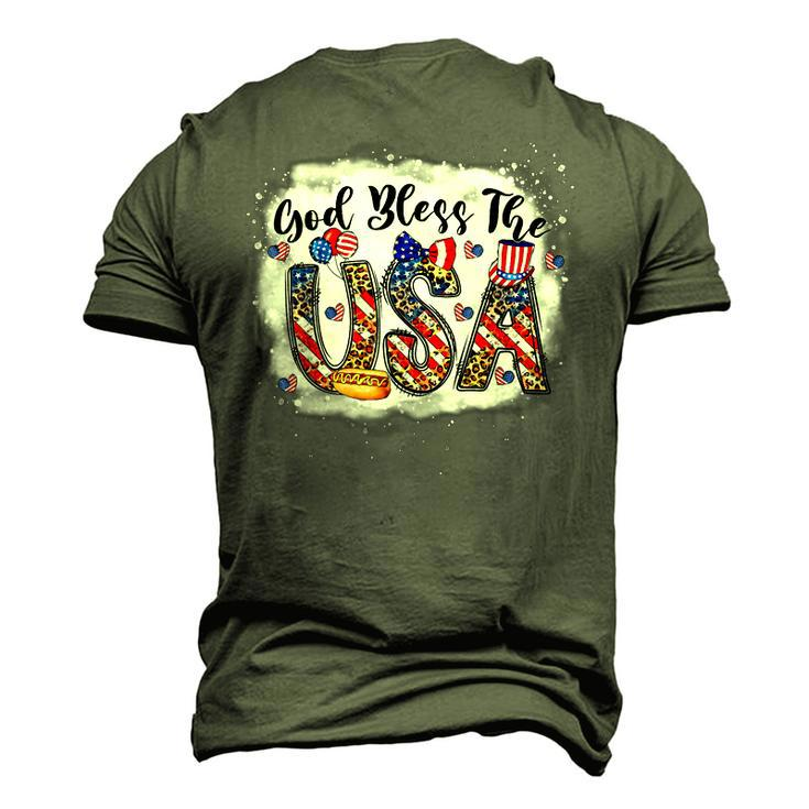 God Bless The Usa - Christian 4Th Of July Men's 3D T-shirt Back Print