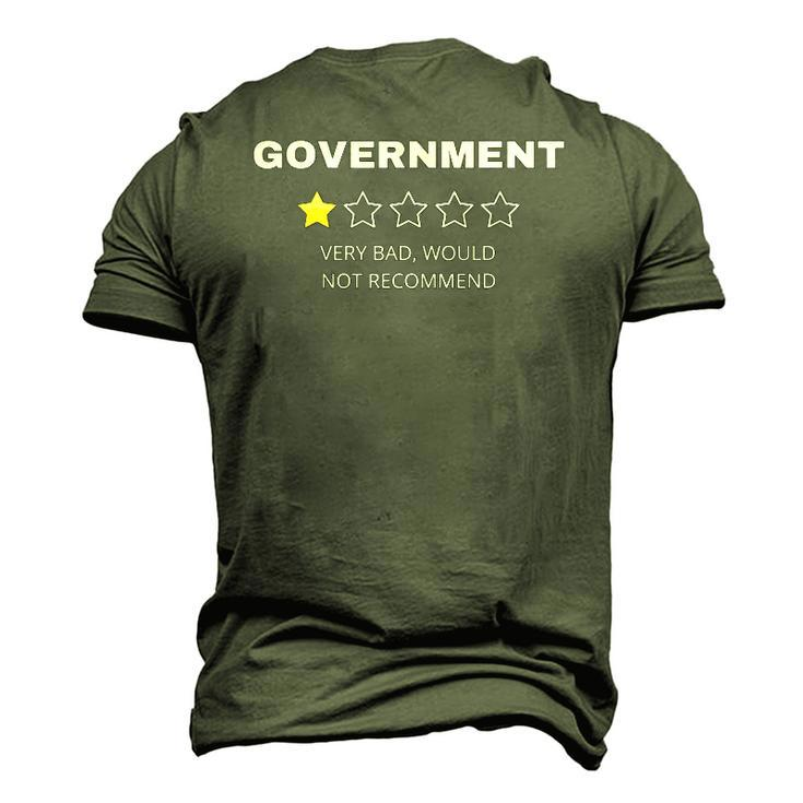 Government Very Bad Would Not Recommend Men's 3D T-Shirt Back Print