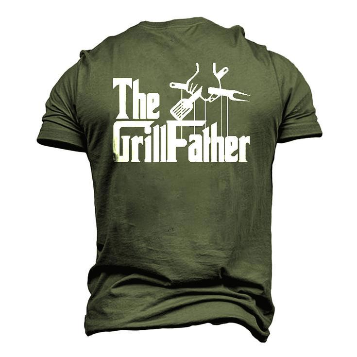 The Grillfather Barbecue Grilling Bbq The Grillfather Men's 3D T-Shirt Back Print