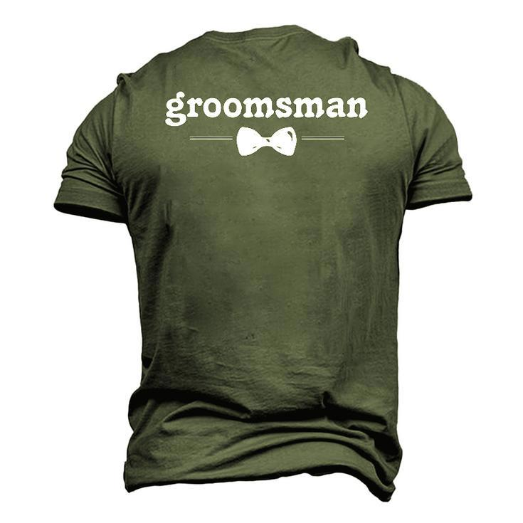 Groomsman Wedding Batchelor Party Groom Men's 3D T-Shirt Back Print