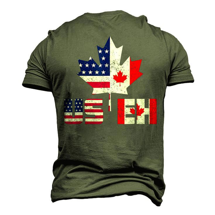 Happy Canada Day Usa Pride Us Flag Day Useh Canadian Men's 3D T-shirt Back Print