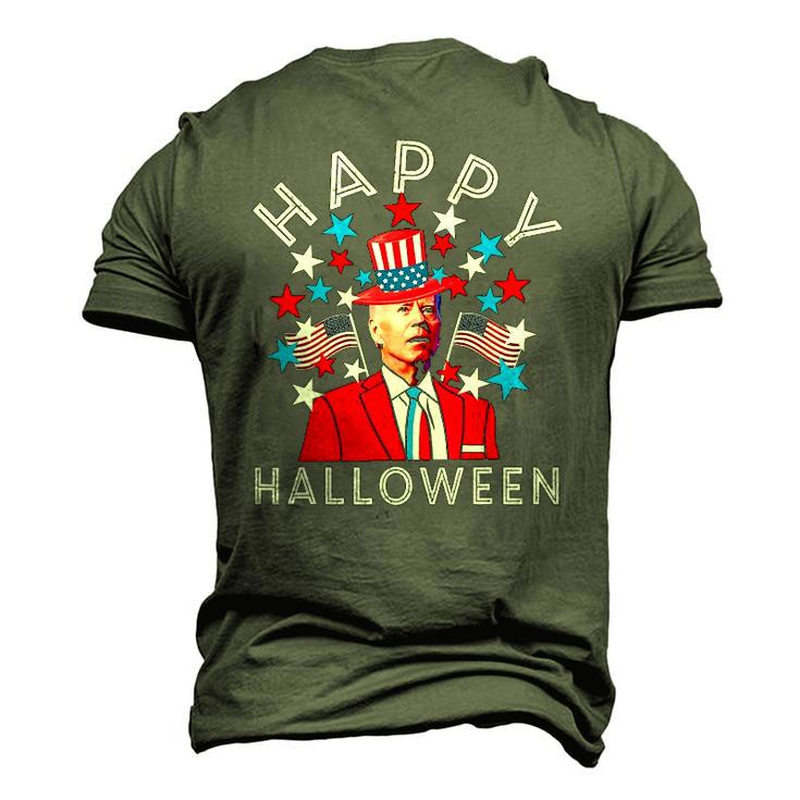 Happy Halloween Joe Biden 4Th Of July Memorial Independence Men's 3D T-Shirt Back Print