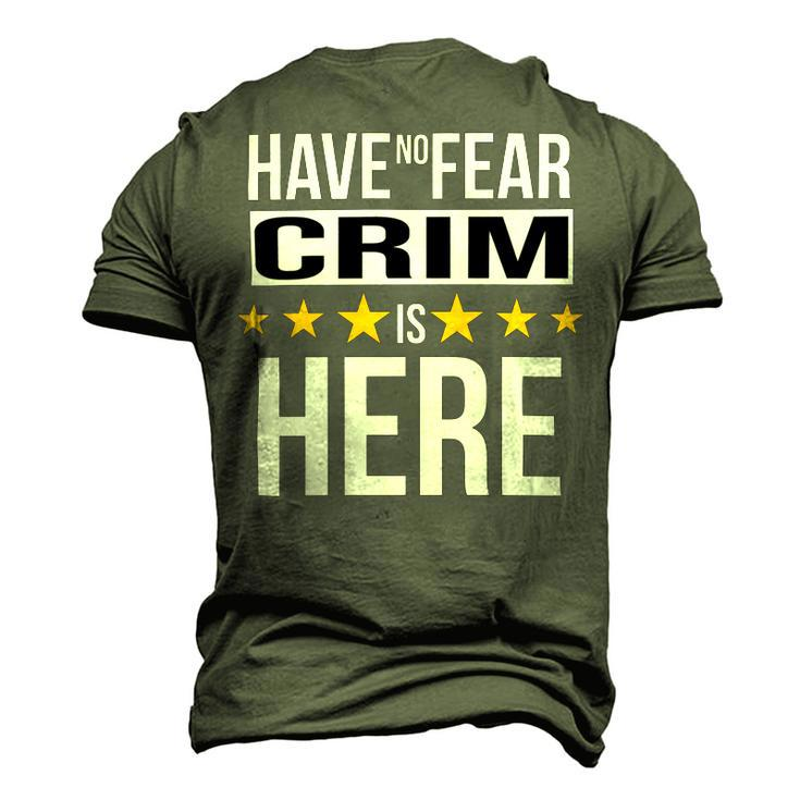 Have No Fear Crim Is Here Name Men's 3D Print Graphic Crewneck Short Sleeve T-shirt