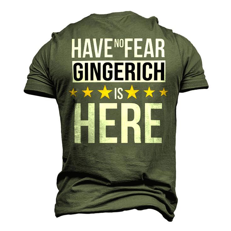 Have No Fear Gingerich Is Here Name Men's 3D Print Graphic Crewneck Short Sleeve T-shirt