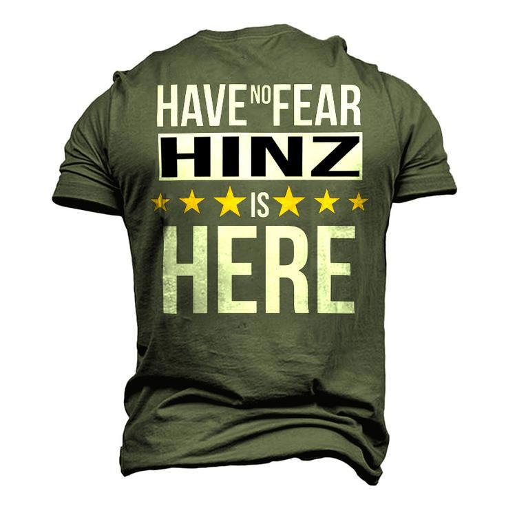 Have No Fear Hinz Is Here Name Men's 3D Print Graphic Crewneck Short Sleeve T-shirt
