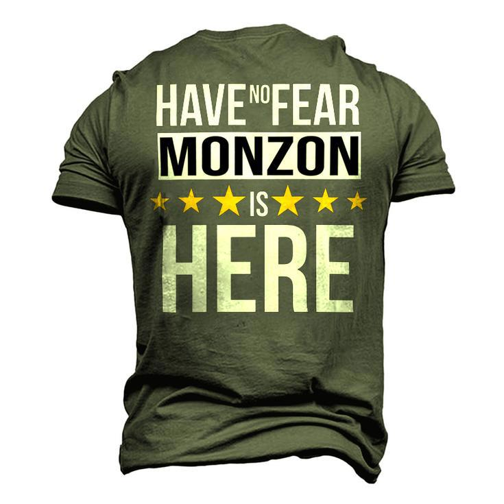 Have No Fear Monzon Is Here Name Men's 3D Print Graphic Crewneck Short Sleeve T-shirt
