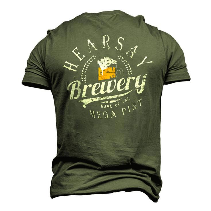 Hearsay Brewing Co Home Of The Mega Pint That’S Hearsay V2 Men's 3D T-Shirt Back Print