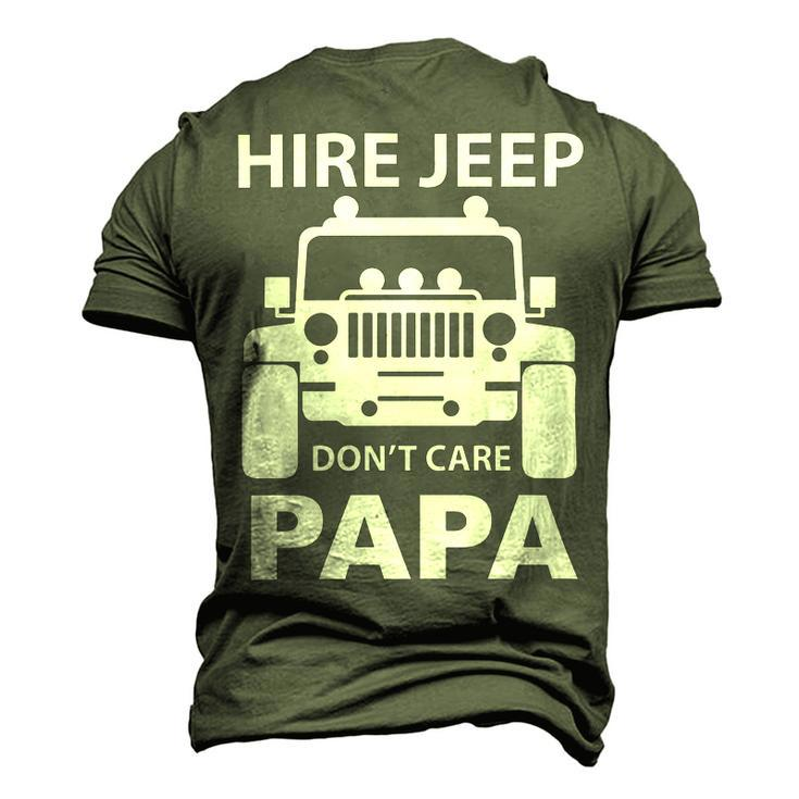 Hirejeep Dont Care Papa T-Shirt Fathers Day Gift Men's 3D Print Graphic Crewneck Short Sleeve T-shirt