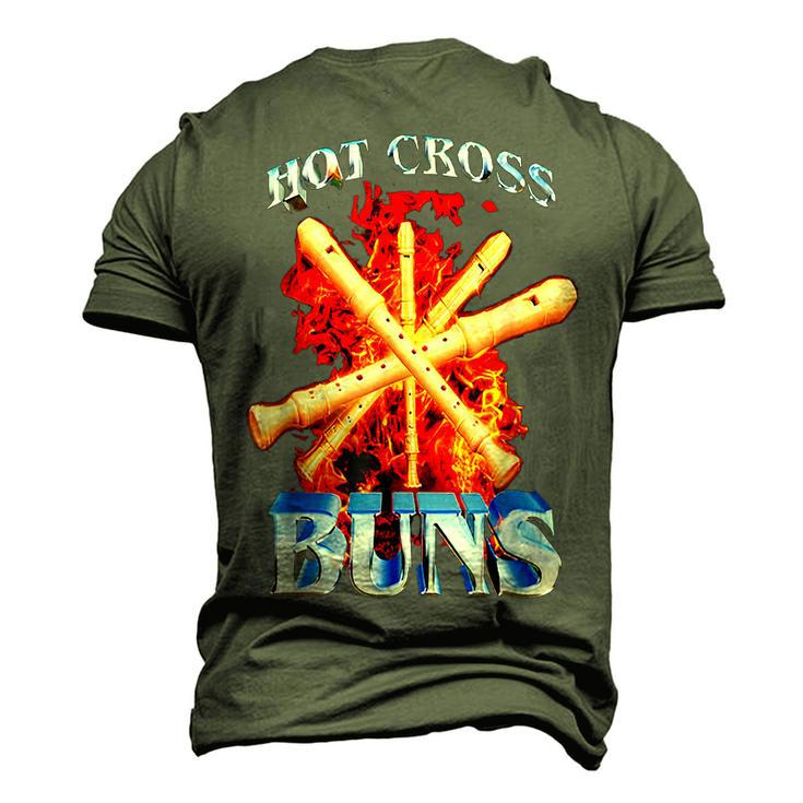 Hot Cross Buns V2 Men's 3D T-Shirt Back Print