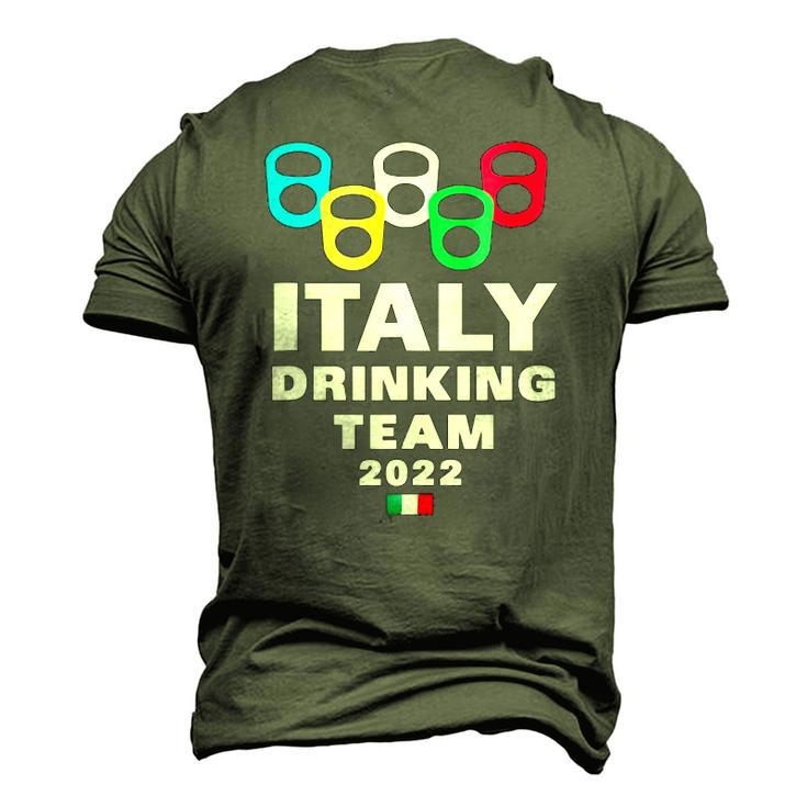 Italy Drinking Team Men's 3D T-Shirt Back Print