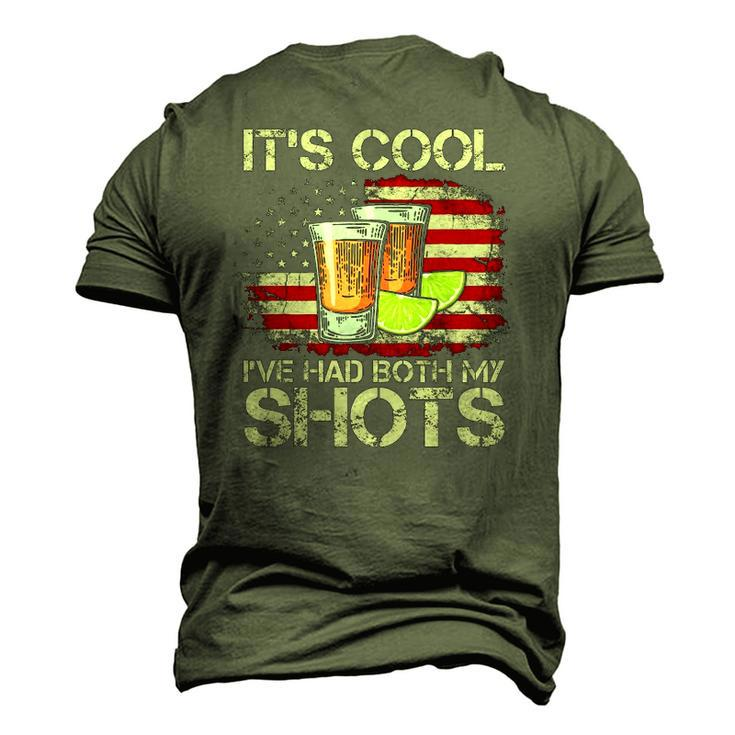 Its Cool Ive Had Both My Shots American Flag 4Th Of July Men's 3D T-Shirt Back Print